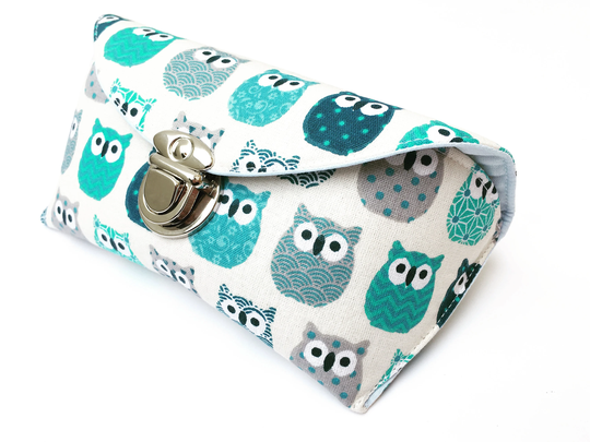 Sunglasses Pouch Owl, Case, Owls Gift, Glasses Holder, Eyeglass Sleeve, Gift For Her, Purse