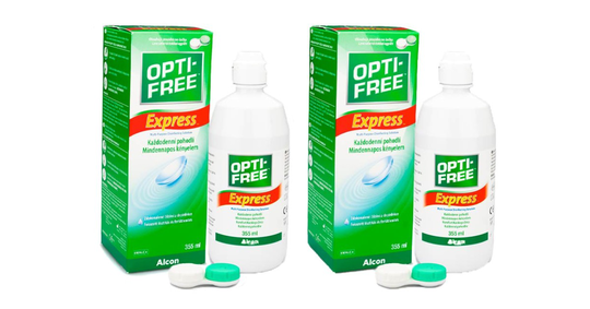 OPTI-FREE Express 2 x 355 ml with cases