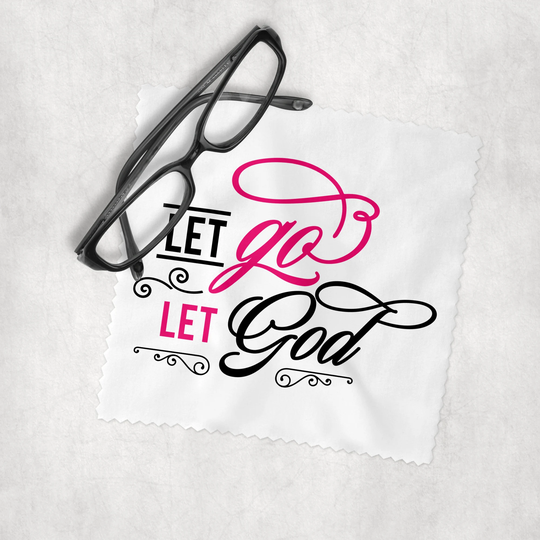 Let Go, God - Microfiber Lens Cleaning Cloth For Eyeglasses, Cameras, Smartphones & All Screens
