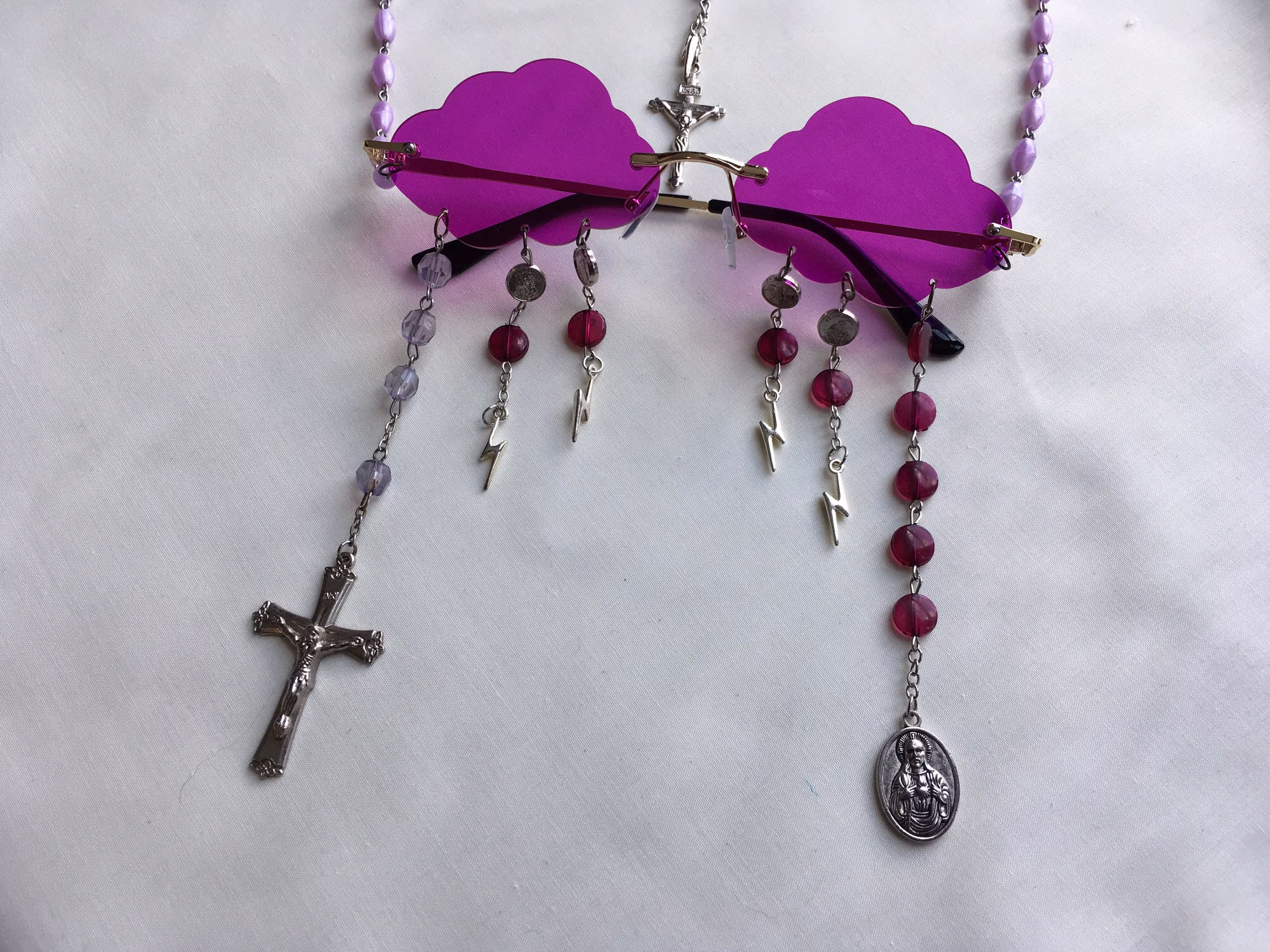 Cloud & Crucifix Sunglasses