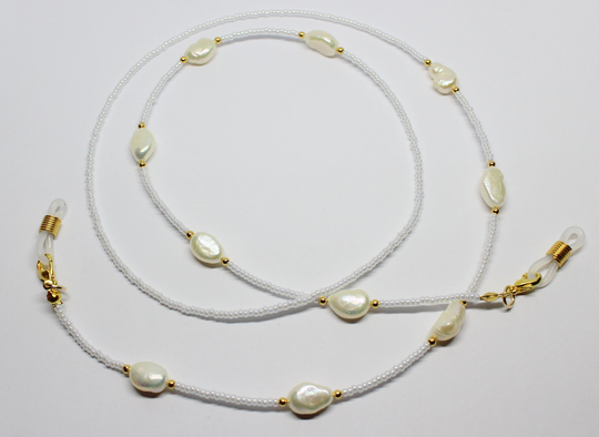 Pearls Glasses Chain, Pearly Spectacles Holder, Sunglasses Chain Necklace, Holder
