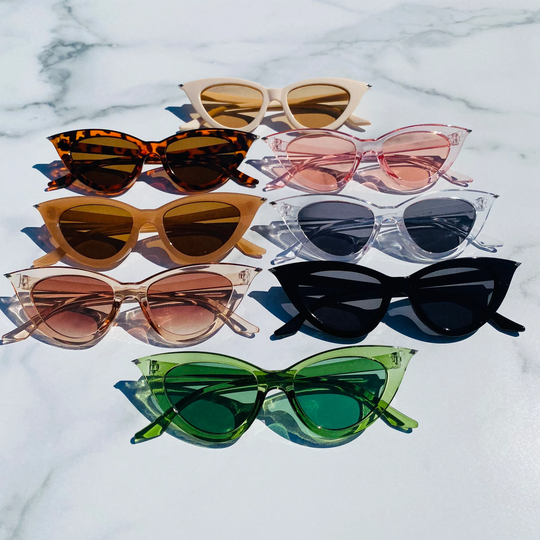 Retro Triangle Cat Eye Sunglasses | Cateye Pointed Lola