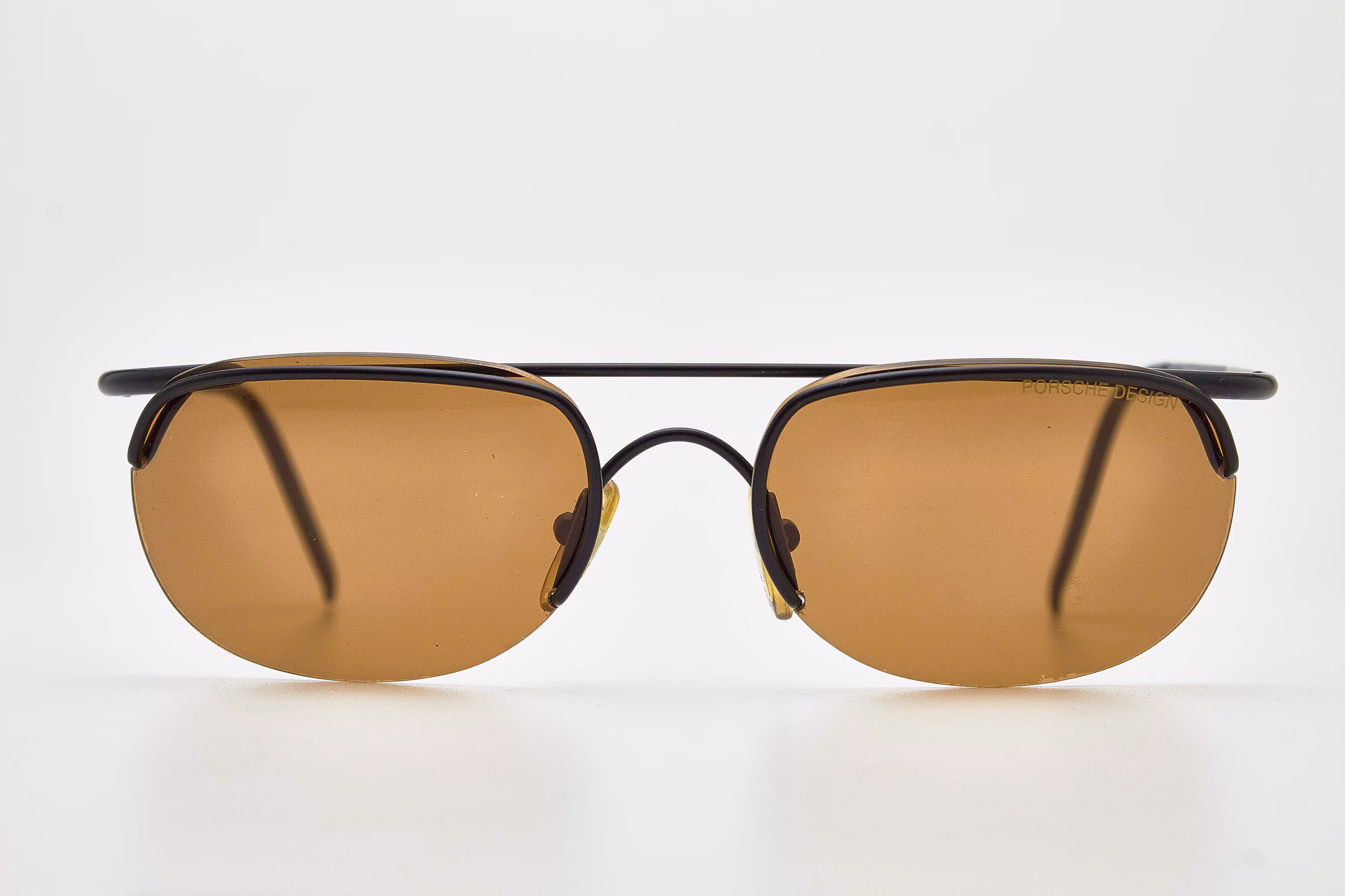 Man Sunglasses Porsche Design 0142 57-16 135 Black Matt Metal Frame Unisex Austria Original Vintage 1990 Sportcar Biker Summer