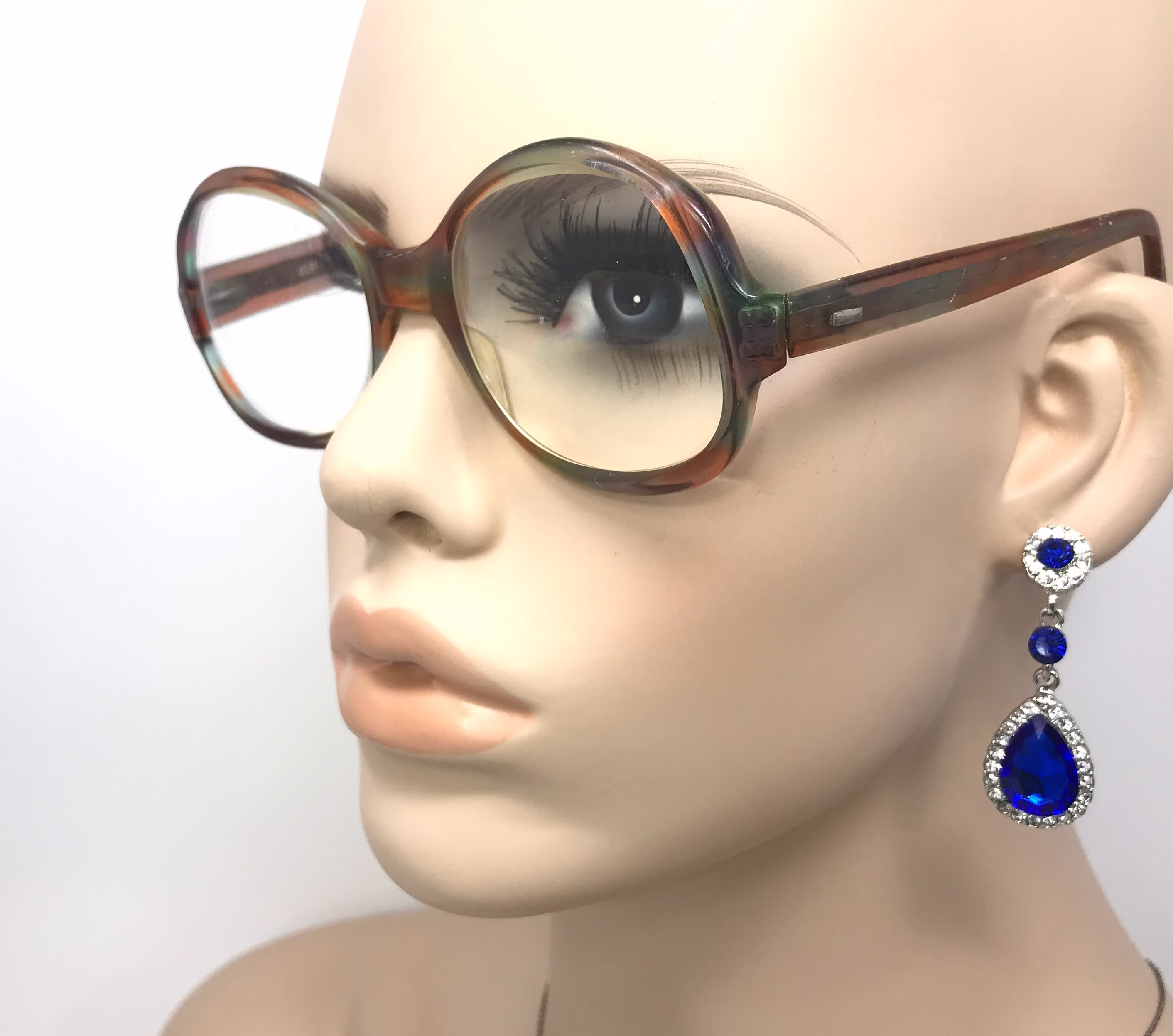 Vintage Ladies Eyeglasses Glasses Frame Pink Square Used Eyeglass Frames Retro