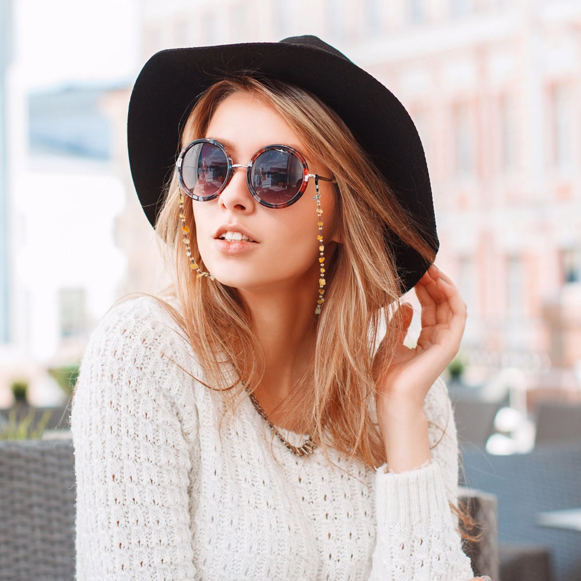 Glasses Chain, Colorful Eyeglasses Bohemian Sunglasses Chain For Laces Glasses Holder