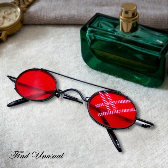 Small Circle Sunglasses With Removeable Clip On Prescription Glasses Groomsmen Proposal Eye Frames