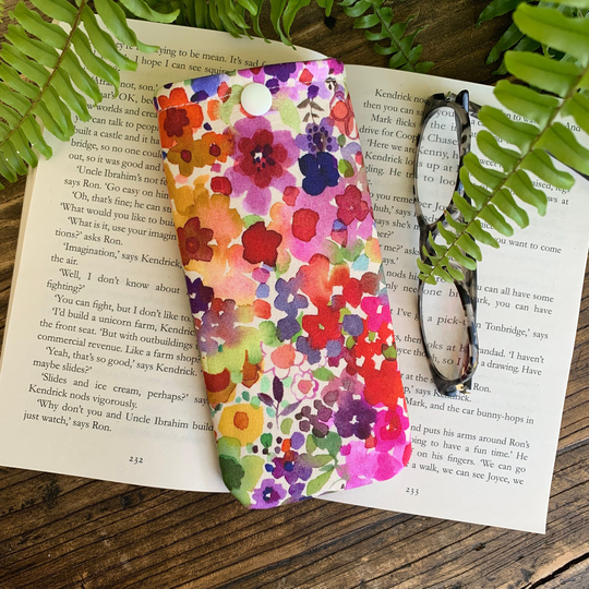 Handmade Floral Fabric Glasses Case Flower Sunglasses Pouch Spectacle Gardeners Gift Idea