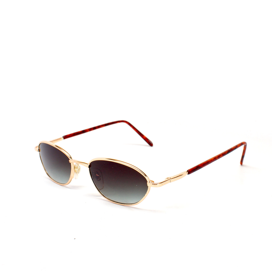Authentic Vintage 90S Gold Oval Wire Frame Sunglasses