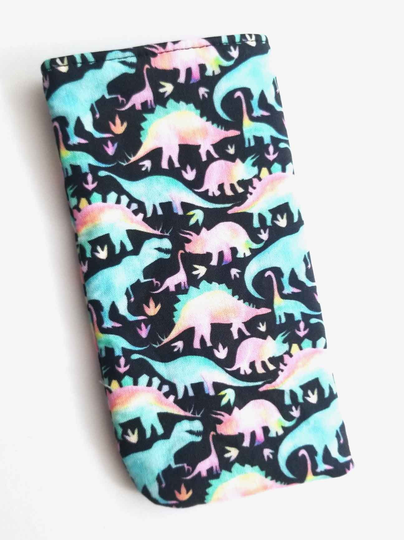 Dinosaur Eyeglasses Case, Sunglasses Girly Soft Glasses Eyewear Lover Gift, Custom Fabric