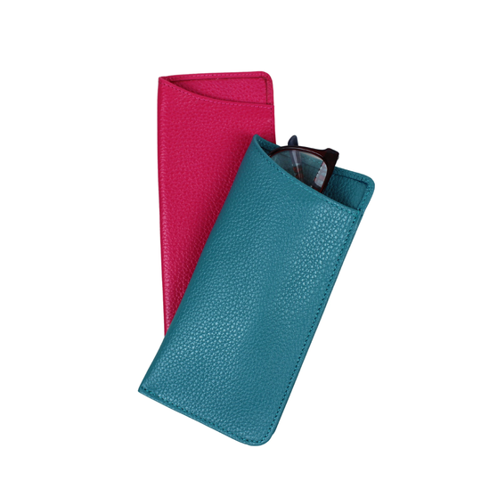 Personalised Large Leather Glasses Case