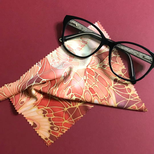 Butterfly Glasses Cleaning Cloth - Terracotta Screen For Computer, Tablet Or Phone Camera Lens