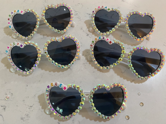 Custom Heart Sunglasses For Kiddos