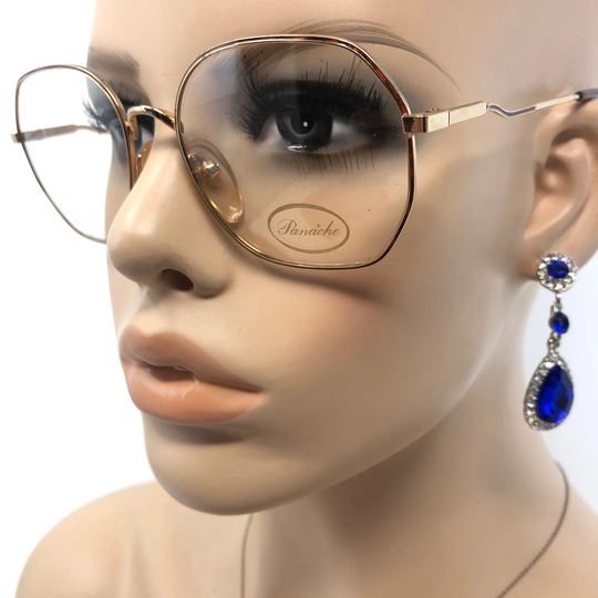Vintage Panache Anita Eyeglasses Glasses Frame Bronze Square Used Eyeglass Frames Retro