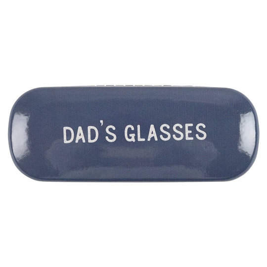 Dads Glasses Blue Geometric Sunglasses Case & Cloth Fathers Day Christmas Gift