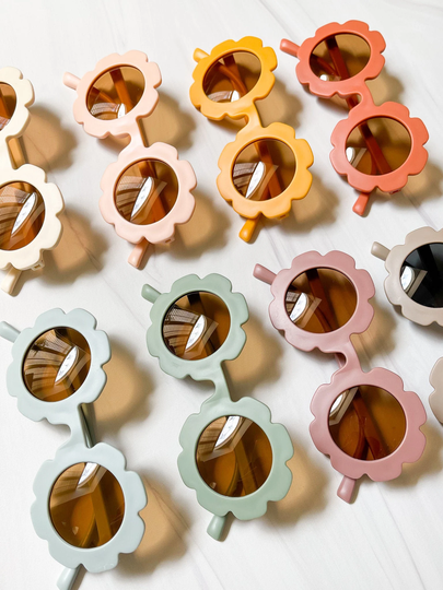 Matte Flowers Sunglasses, Kids Photography Props, Eyewear, Sunnies, Toddler Sunglasses For Kids, Flower Girl Gift