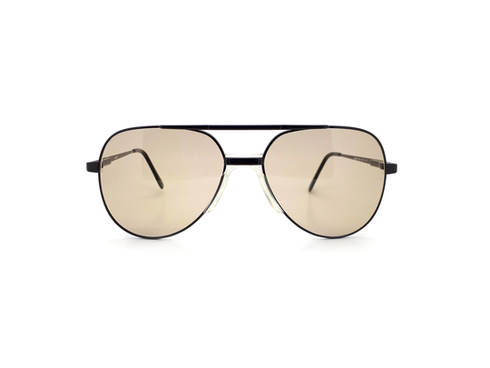 Black 90S Vintage Aviator Sunglasses Conti Rider Flex // Made in Italy Genuine 1990S New Old Stock