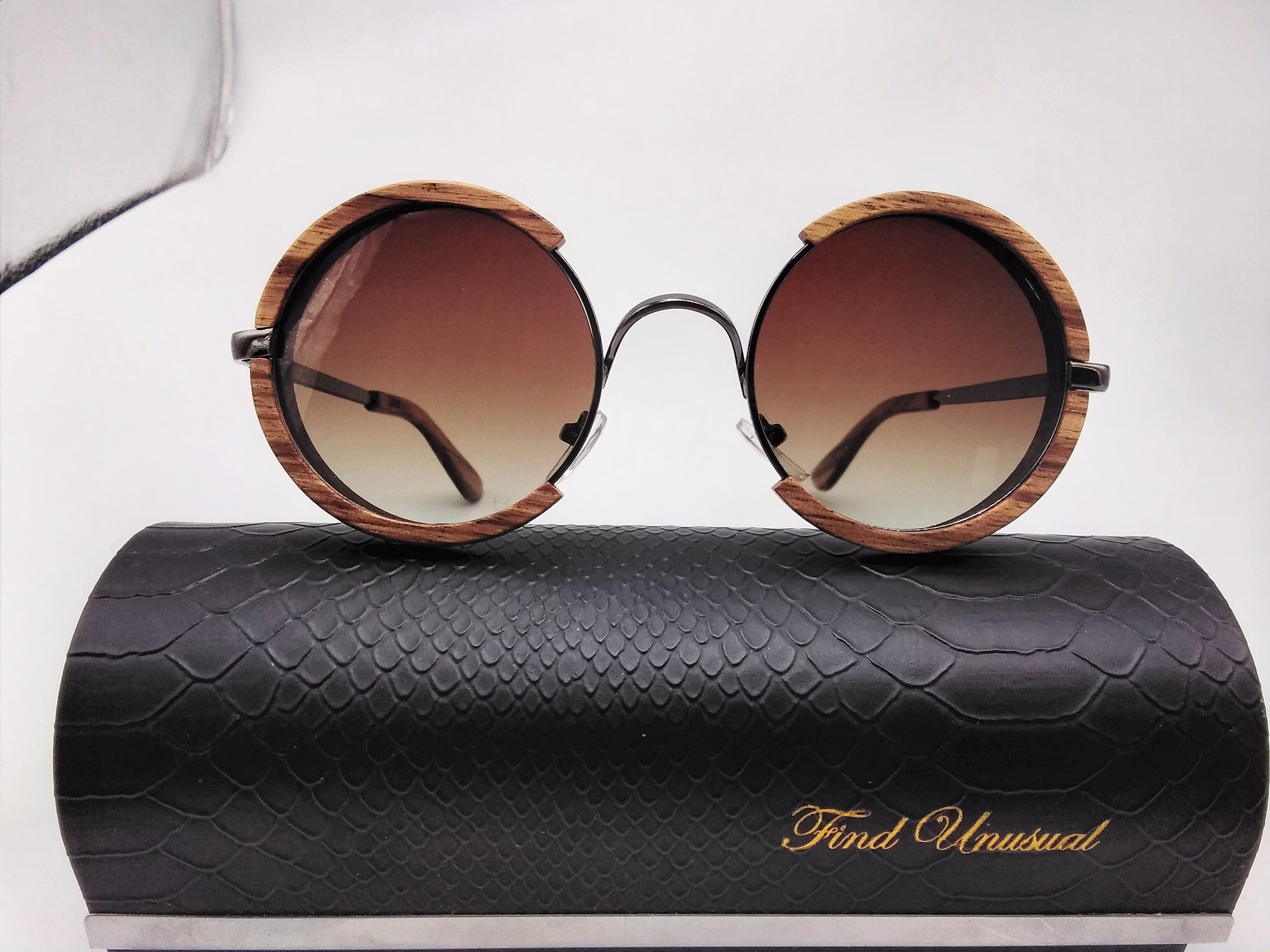 Round Wood Sunglasses Prescription Glasses Groomsmen Proposal Eye Frame