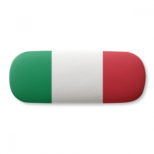 Italy National Flag Europe Country Glasses Case Eyeglasses Hard Shell Storage Spectacle Box