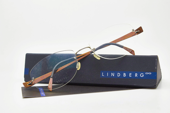 Vintage Eyewear Lindberg 2140 Spirit Titanium Gold Titan Retro Square Man Frame Designer Luxury Eyeglasses Metal Woman