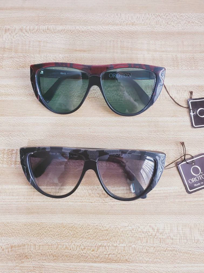 Oroton Vintage Sunglasses 1980S Red/Silver Tortoise Mod 0849