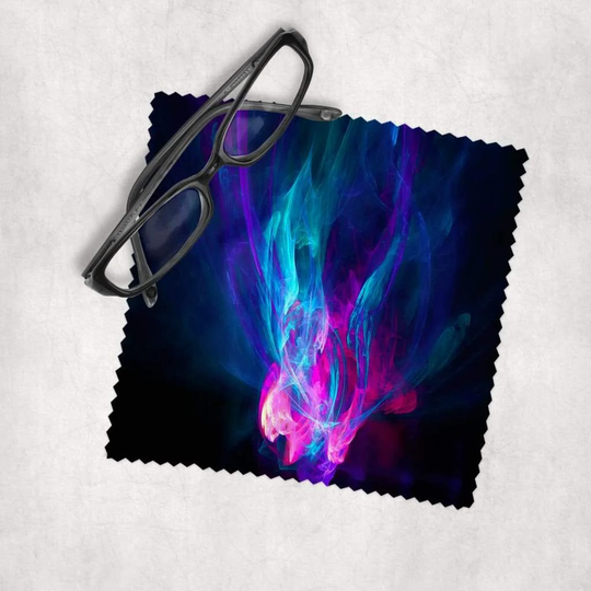 Psychedelic Flame #1 - Microfiber Lens Cleaning Cloth For Eyeglasses, Cameras, Smartphones & All Screens