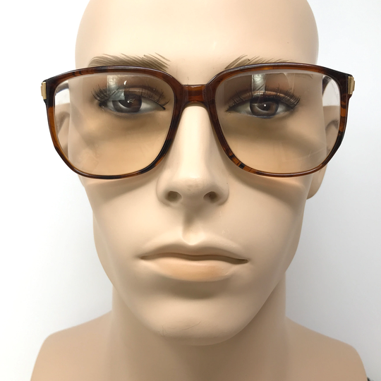 Vintage B. Montparnasse Nutri Eyeglasses Glasses Frame Brown Square Used Eyeglass Frames Retro Spain