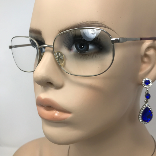 Vintage Boots Pallas Eyeglasses Glasses Frame Silver Pink Oval Used Eyeglass Frames Retro