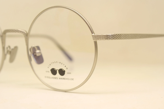Silver Round Retro Glasses Gandhi John Lennon Windsor Style Eyewear