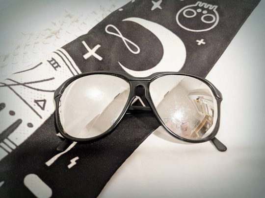 Oliver Goldsmith Vintage Glasses, Designer Antique Sunglasses, Heavy Black Frames, Quirky Spectacles, Collectible Frames 1960's, Eye Wear