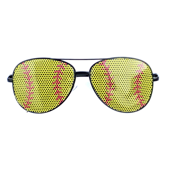 Softball Graphic Aviator Sunglasses