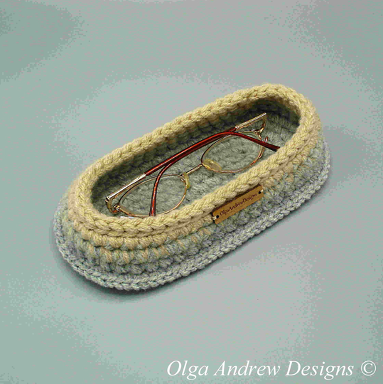 Oval Soft Glasses Stand Holder, Eyeglasses Tray, Desk Eyeglass Horizontal Holder For Glasses, Office Holder, Olgaandrewdesigns