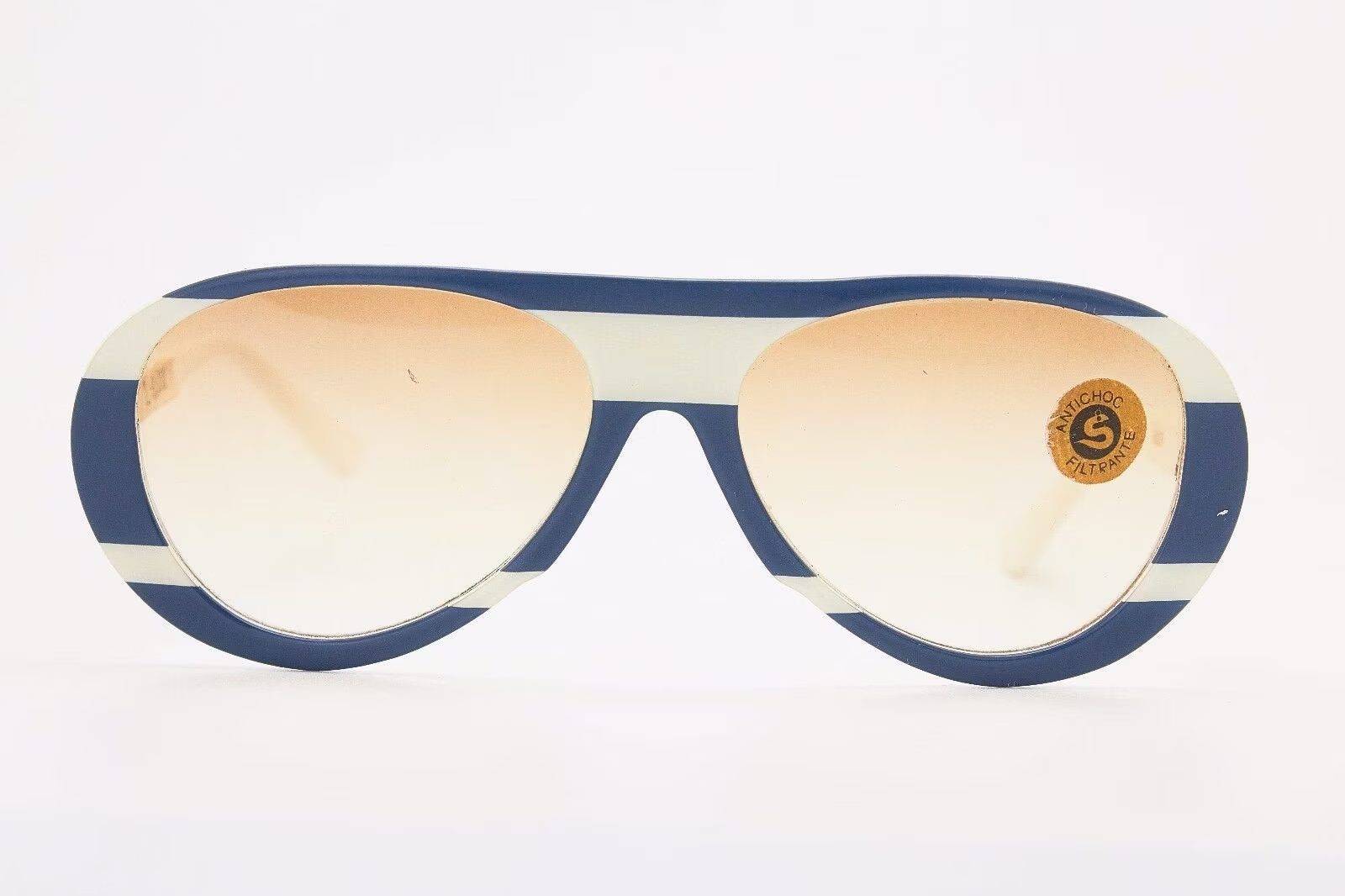 Vintage Man Sunglasses Salice 3014 Egg Lenses Arctic Glacier Aviator Leather Frame Black Classis Eyewear 007 Agent