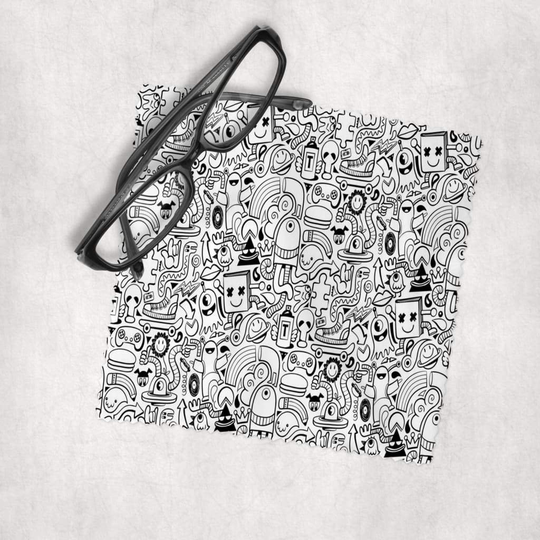 Randomness - Microfiber Lens Cleaning Cloth For Eyeglasses, Cameras, Smartphones & All Screens