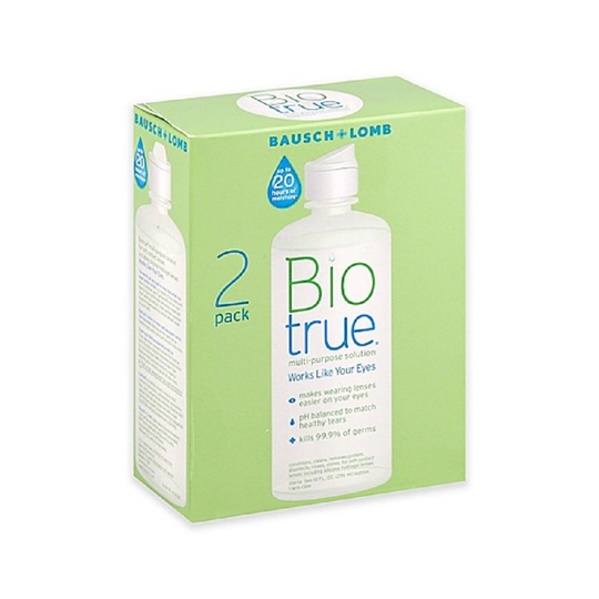 Bausch & Lomb 2 pack of Bio True Solution 2 x 300ml