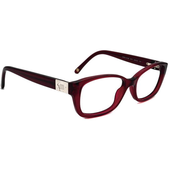 Versace Women's Eyeglasses Mod. 3148 974 Burgundy B-Shape Frame Italy 52[]16 135
