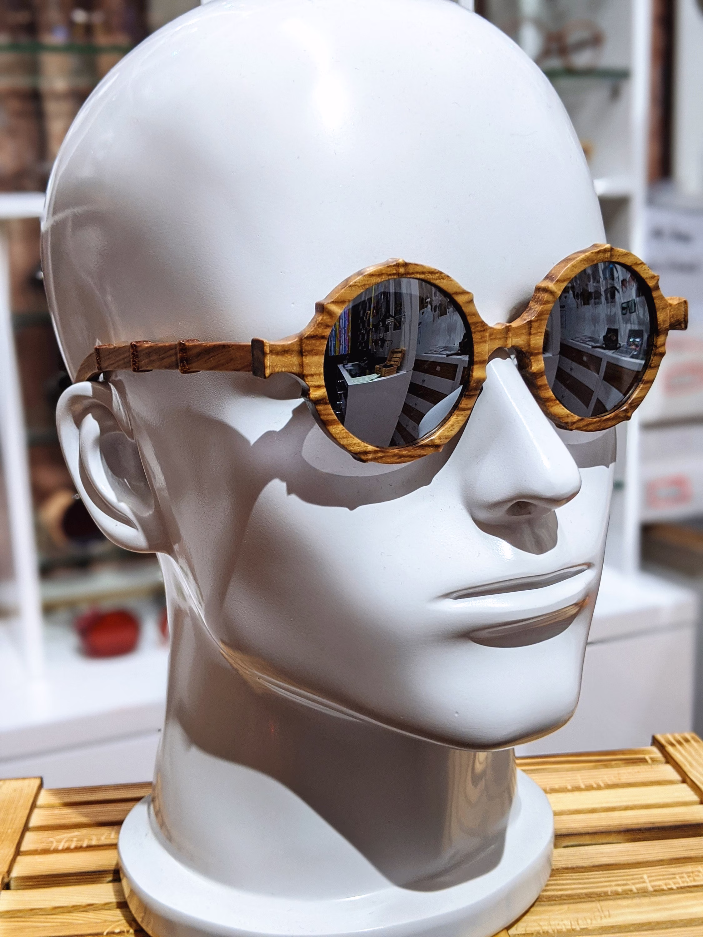Small Round Wood Sunglasses Prescription Glasses Groomsmen Proposal Eye Frames