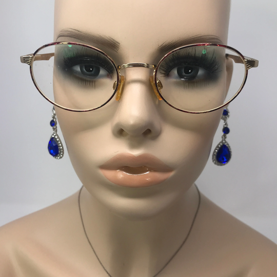 Vintage Luxottica G403 18K Eyeglasses Glasses Frame Gold Round Used Eyeglass Frames Retro