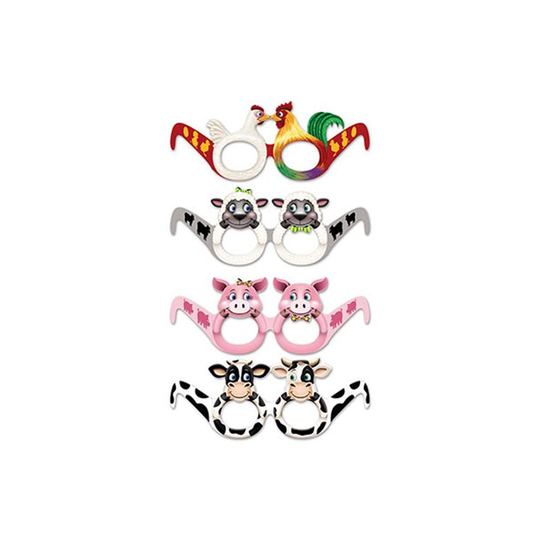 Beistle 54828 Farm Animal Eyeglasses, Pack Of 12