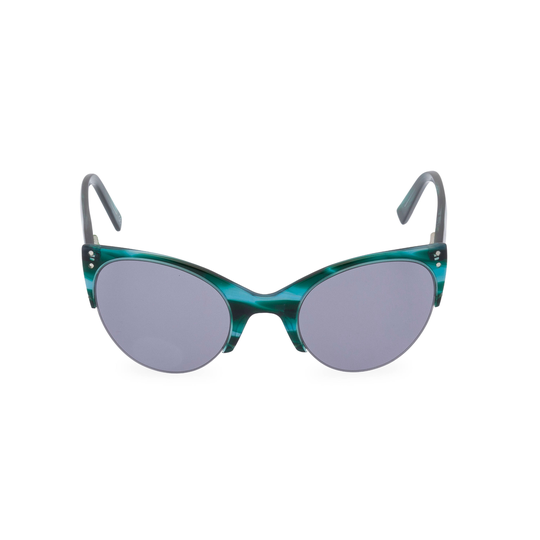 Ella Teal Ocean Blue Cat Eye Sunglasses Classic Vintage Upswept 1950S Late 1940S Style Remodelled From Original Found Pair