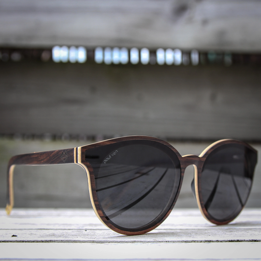 Wood Sunglasses Cats, Woman Sunglasses, Oversized Cats For Woman, Ebony Wood