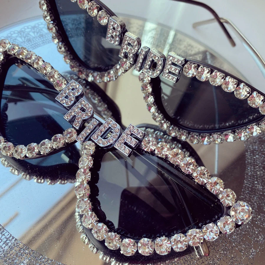 Bride To Be Rhinestone Sunglasses, Hen Party, Summer Bride