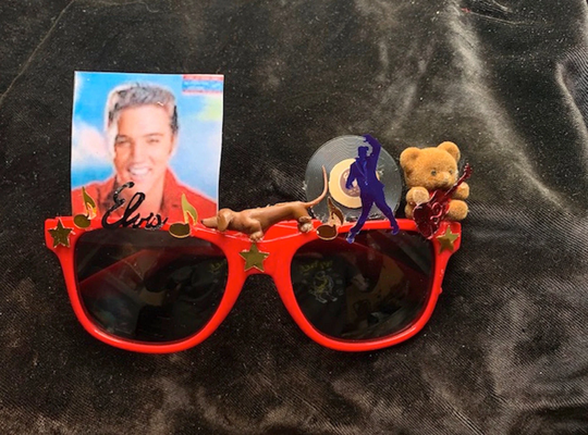 Elvis Presley Sunglasses Uv400 Unisex Teddy Bear Guitar Hound Dog Star Musical Note Vinyl Lp Fans Only Album Rock Roll King Graceland 1950S
