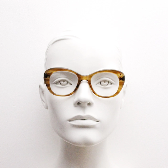 60S Vintage Round Cat Eye Glasses Made in England. Authentic Brown Acetate Cateye Optical Frames. Womens Prescription Eyeglasses. Spectacles