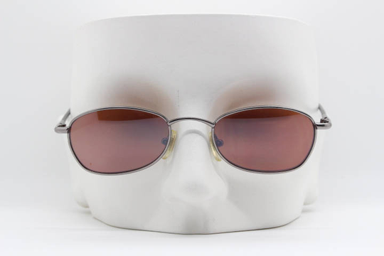 90's Vintage Small Brown Sunglasses. Nos Oval Bronze Micro Metal Frame With Lenses. Bnwt. Y2K. 2000's