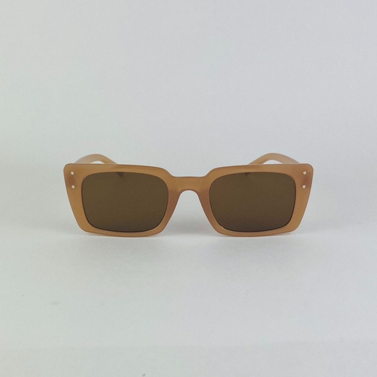 Awesome Square Gummy Tea Frame Sunglasses