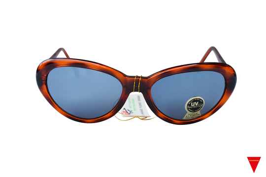 80's Tortoise Sunglasses With Mirrored Lenses , Fun Cateye Unworn Original Vintage