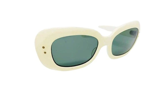 Vintage 1950S Sunglasses | France White Rimmed Ladies Sun Glasses
