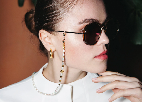 Pearl Sunglasses Chain Holder Glasses Cords Lanyard Eyewear Straps Mask Chains For Masks