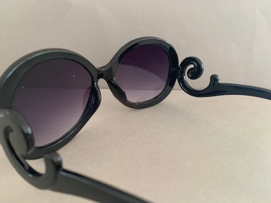 Vintage 90S Sunglasses Round Shape Style Spectacles Chic-55