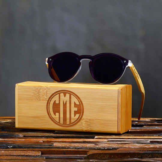 Personalized Sunglasses Custom Engraved Wood